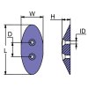Martyr CMM24 Hull Anode - Zinc