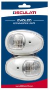 Evoled navigation lights white ABS left + right (Blister)11.039.01