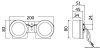 Compact diaphragm horn  CODE 21.451.52