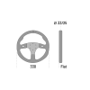 SPARCO R330B STEERING WHEEL SUEDE WITH BUT