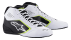 ALPINESTARS KARTING SHOES TECH-1 K START V2 - (WHITE/BLACK/YELLOW FLUO)