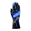 SPARCO KARTING GLOVES K-ROOKIE - (Black/Electric blue)