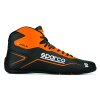 SPARCO KARTING SHOES K-POLE - (BLACK/ORANGE FLUO)