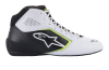 ALPINESTARS KARTING SHOES TECH-1 K START V2 - (WHITE/BLACK/YELLOW FLUO)