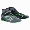 ALPINESTARS KARTING SHOES TECH-1 KX V2 - (BLACK/GREY/GREEN)