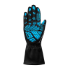 SPARCO KARTING GLOVES K-ATTACK - (Black/Sky Blue)