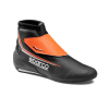 SPARCO KARTING SHOES K-PRIME FIA - (BLACK/ORANGE FLUO)