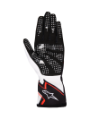 ALPINESTARS TECH-1 K RACE V2 GLOVES GRAPHIC 1 - (White Black Hot Orange)