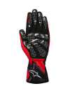 ALPINESTARS TECH-1 K RACE V2 GLOVES GRAPHIC 1 - (Red Bright Black White)