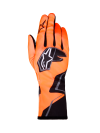 ALPINESTARS TECH-1 K RACE V2 GLOVES GRAPHIC 1 - (Orange Fluo Black White)