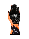 ALPINESTARS TECH-1 K RACE V2 GLOVES GRAPHIC 1 - (Orange Fluo Black White)