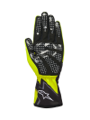 ALPINESTARS TECH-1 K RACE V2 GLOVES GRAPHIC 1 - (Yellow Fluo Black White)