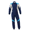 OMP FIRST EVO SUIT FIA 8856-2018 - (Navy Blue - Cyan)