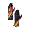 OMP KARTING GLOVES KS-4 ART - (BLACK-ORANGE)