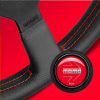 MOMO MONTECARLO RED ฺBLACK LEATHER