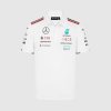 Mercedes AMG Petronas F1 2024 Men's Team Polo Shirt - White