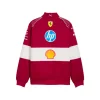 Scuderia Ferrari F1 2025 Team Vintage Racing Jacket - Dark Cherry