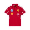 Scuderia Ferrari F1 2025 Men's Team Polo Shirt - Dark Cherry