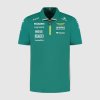 Aston Martin F1 2025 Men's Team Polo Shirt - Green