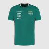Aston Martin F1 2025 Fernando Alonso Team T-Shirt - Green