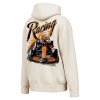 McLaren Racing F1 Drive Fast Pullover Silicone Washed Hoodie Mens - Off White