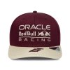 Red Bull Racing F1 2026 Isack Hadjar Austin 9Seventy Cap Stretch Snap Adults - Maroon/Dark Blue