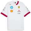 Scuderia Ferrari F1 Men's Miami GP 2025 Driver's Oversized T-shirt - White Color