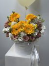 Yellow Gerbera Tulips Box For Lumie
