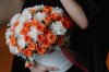 Orange White Roses and Gypso Box L