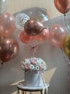 Baby Breath Blush Rose Balloon Set