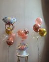 Pastel Pipe Flowers Engagement Balloon Set