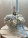 Blue Hydrangea Carnation Box S