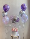 Purple Floral Balloon Set