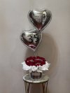 Asymmetrical Red Rose Box