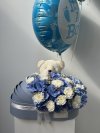 Blue Hydrangea x Carnation Baby Box