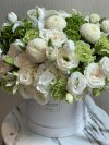 Green and White Tulips Hydrangea Lilies Mix Box XXL