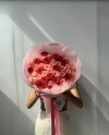50 English Pink Roses and Hot Pink Roses Bouquet