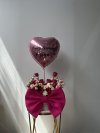 Bow Jumbo Hot Pink and Baby Pink Box