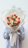 30 Pink Red White Tulips
