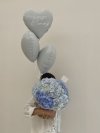 Baby Blue Hydrangea Basket