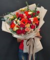 Orange Red Theme Mix Bouquet L