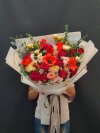 Orange Red Theme Mix Bouquet L