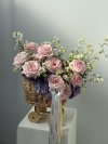 Whimsical Pink Purple Baby Cradle