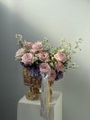 Whimsical Pink Purple Baby Cradle