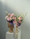 Fairy Garden Pinkish Purple Baby Cradle