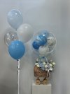 Blue Baby Cradle Set