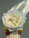 10 White English Roses Gypso Bouquet
