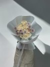 Purple White English Roses Bouquet - S