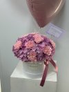 Pink Hydrangea Carnation Box M