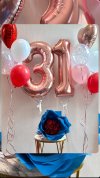 Birthday Flower Balloon Set With Bouquet